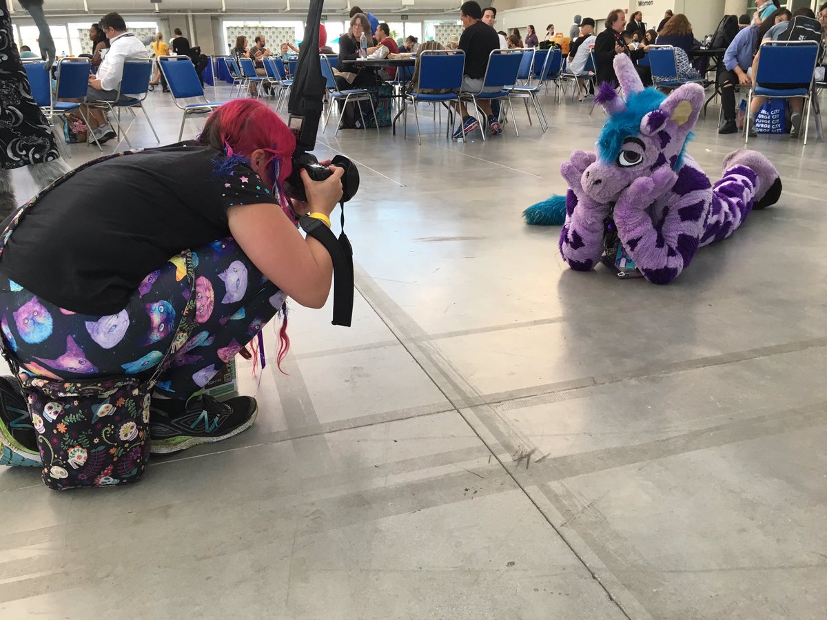 I’m ready for my close up, Mr. DeMille! :) Participating in a photo shoot at San Diego ComicCon this past summer. #FursuitFriday #SDCC2018 📷: Jon Weiner