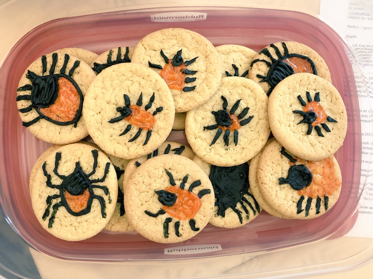 Afternoon meeting totally hijacked today by awesome lab team surprising me with #birthday #tick #cookies and fancy #cheeses. #mycuprunnethover