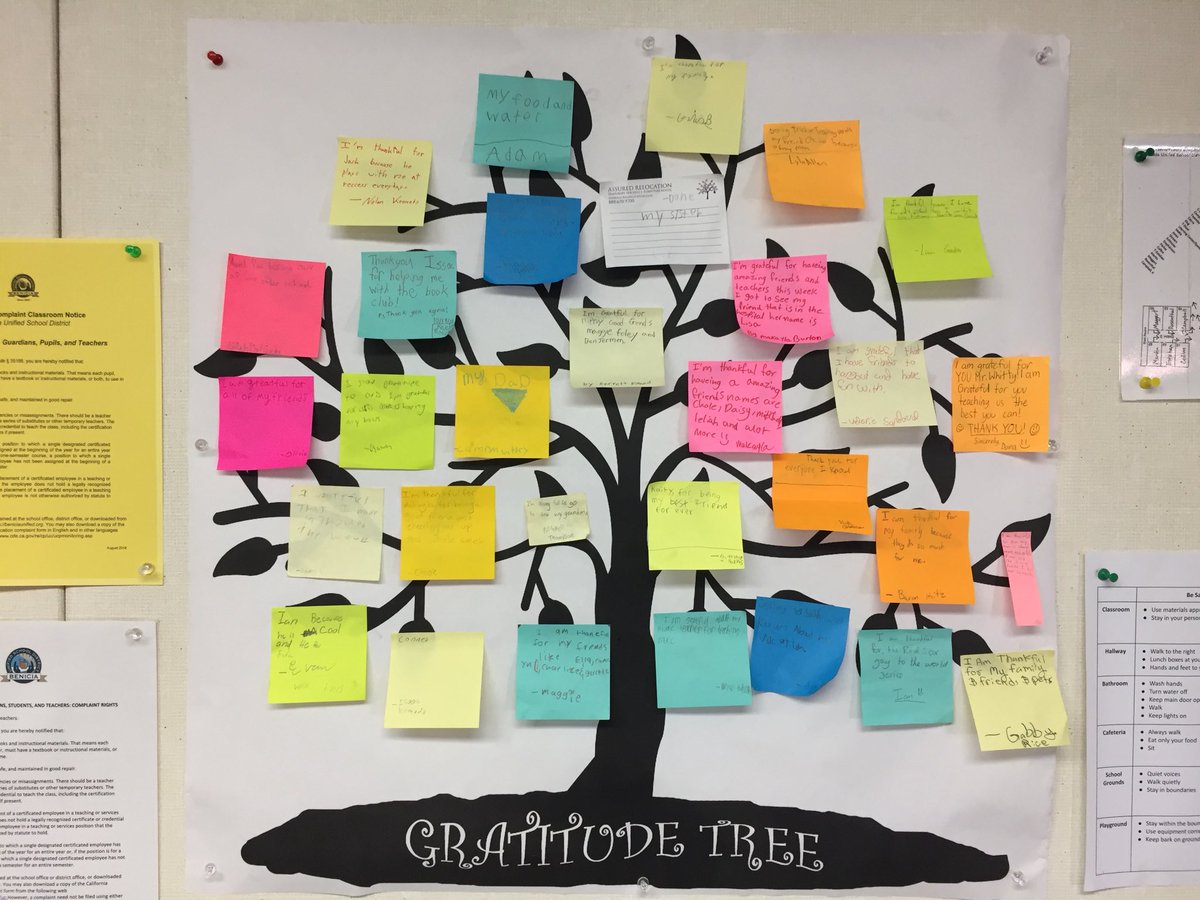 Our Gratitude Tree...in full “bloom.” #BeThankful