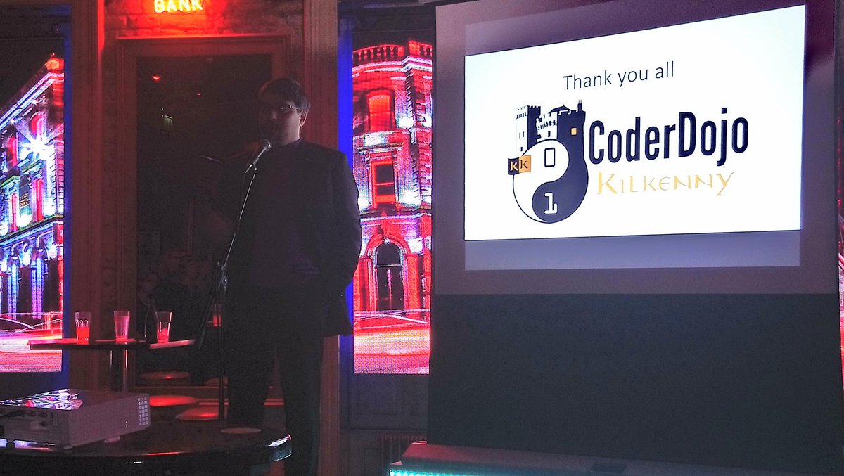 Brian Dunne (@kk_brian) on Twitter photo Bill Liao opening the <a href="/DojoCo/">Dojo Collective</a> in Kilkenny Great speaker #inspirational. Going to be a great weekend with <a href="/CoderDojoKK/">CoderDojoKK</a> Bill Liao opening the <a href="/DojoCo/">Dojo Collective</a> in Kilkenny Great speaker #inspirational. Going to be a great weekend with <a href="/CoderDojoKK/">CoderDojoKK</a>