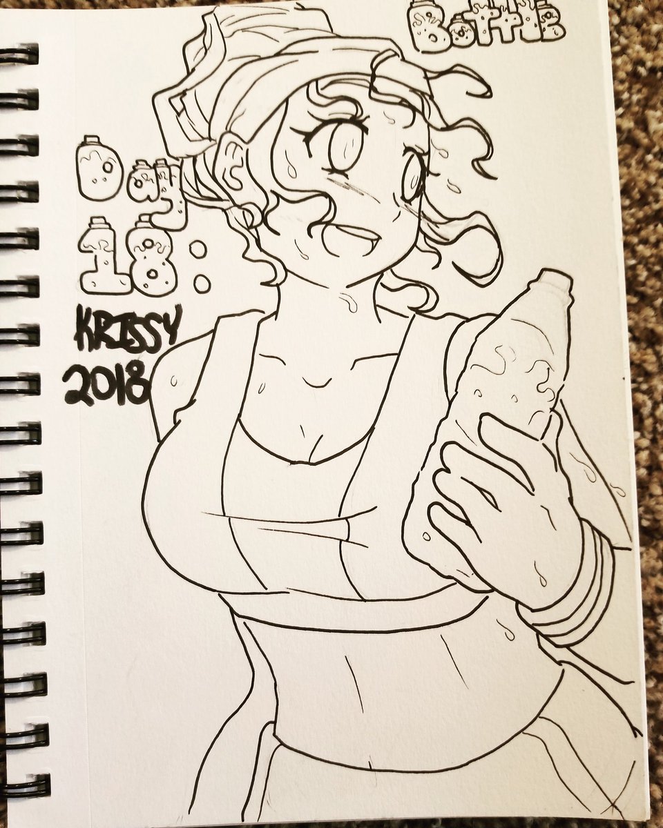 KrissychanDraws's tweet photo. #inktober2018 Day 18: #bottle ... sorryi I forgot to post yesterday. Was a super tiring day #inktober #ink #inkart #inkdrawing #workoutart https://t.co/4YMgCaDXCH