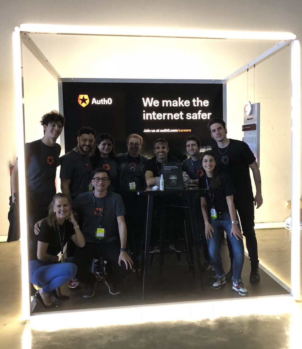 woloski's tweet photo. the Auth0 team at #NodeConfAr https://t.co/JvdIxvuTCY