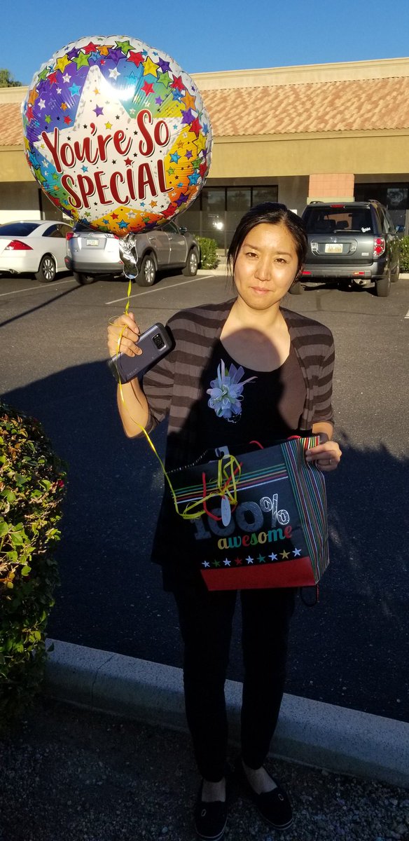 Congratulations to Chie cashier of the year here at #teamtramonto #6948 Thank you for your extraordinary work! #CAM2018