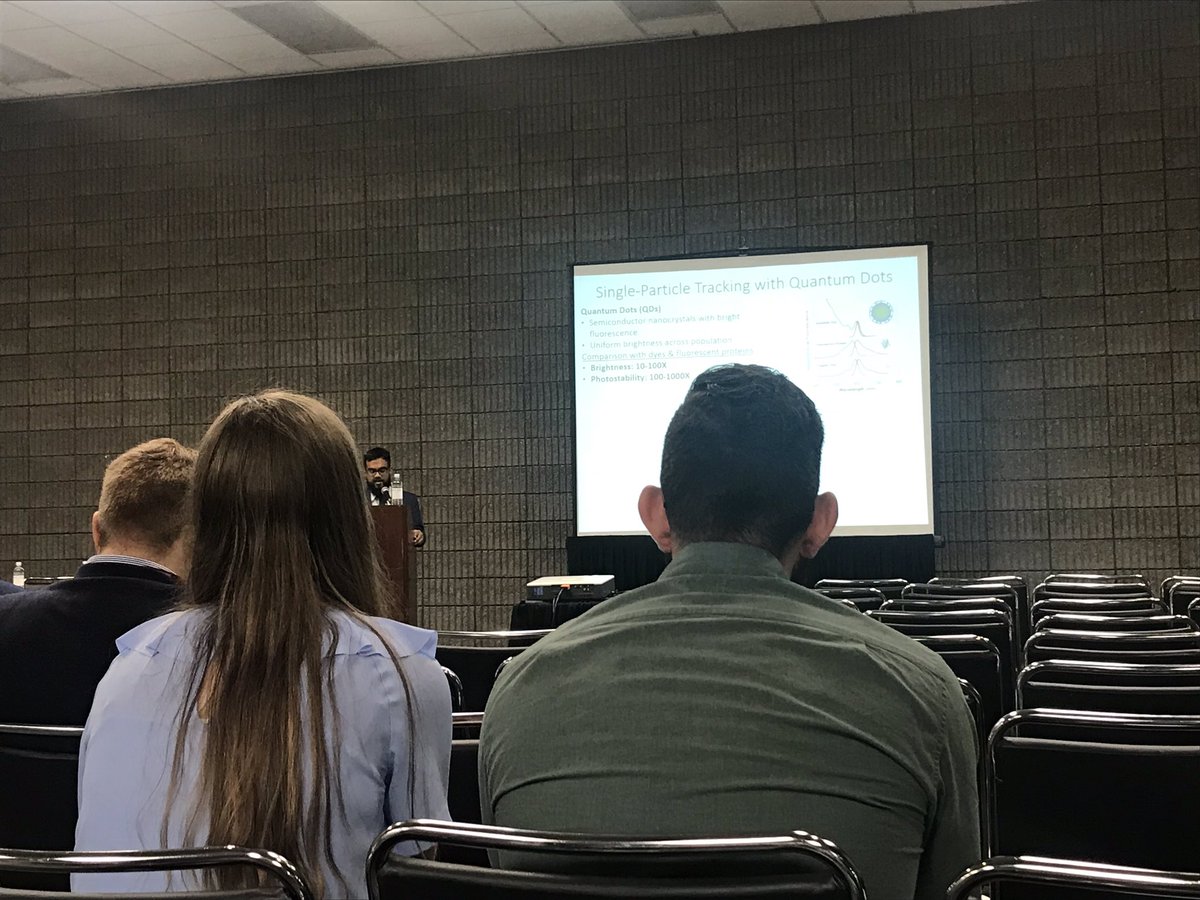 Very interesting talk by Mohammad Zahid from the University of Illinois about his research with quantum dot tracking for nanoparticle delivery! #BMES2018