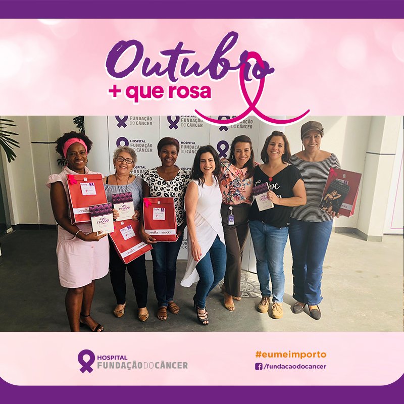 fundacaocancer's tweet photo. No mês de conscientização sobre o câncer de mama, profissionais, mulheres, homens, pacientes, ex-pacientes,familiares, amigos, companheiros e companheiras, acompanhantes e cuidadores estão todos juntos na luta pela vida, mostrando que não depende de gênero: a causa é de todos nós https://t.co/eG8Zgql2aO