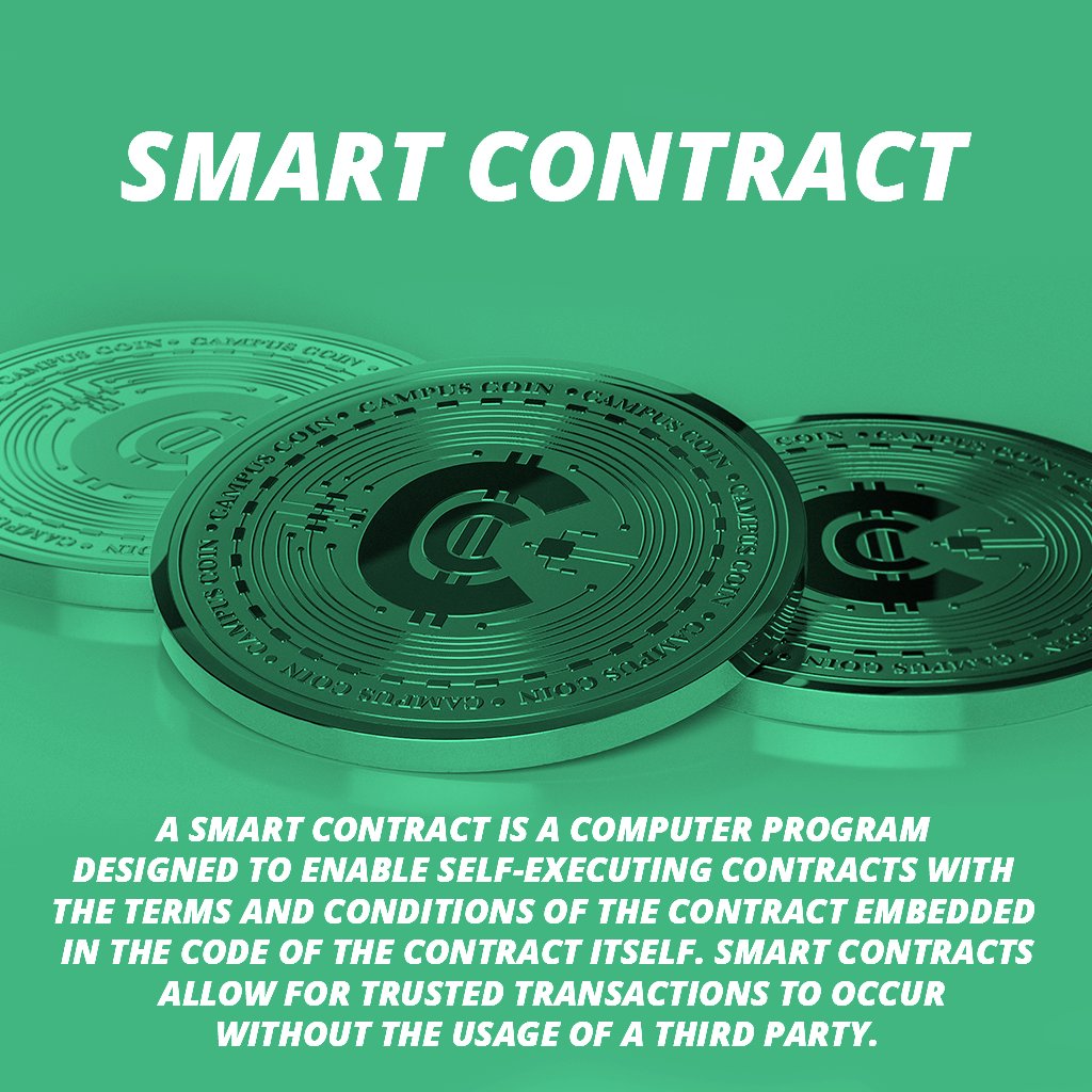 CampusCoinORG's tweet photo. CampusCoin Word of the Day - Smart Contract - Refer to graphic for full definition. Reminder, Vote for CampusCoin on Numex Exchange here: https://t.co/YFXUqXJM3a (We are over 1,000 votes!) #CC #Blockchain #CMPCO #cryptocurrency #BTC https://t.co/OsaRpVeVmL