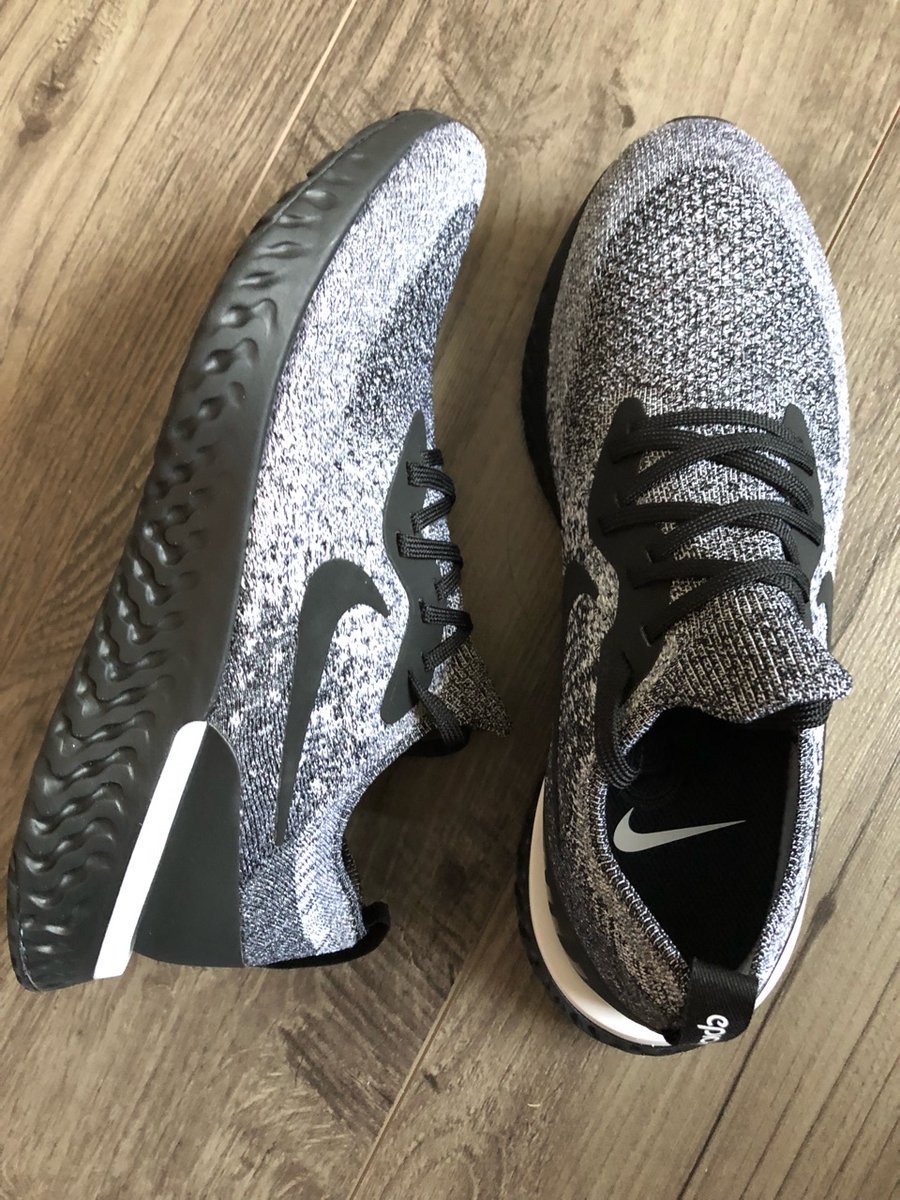 nike epic react cookies and cream on feet