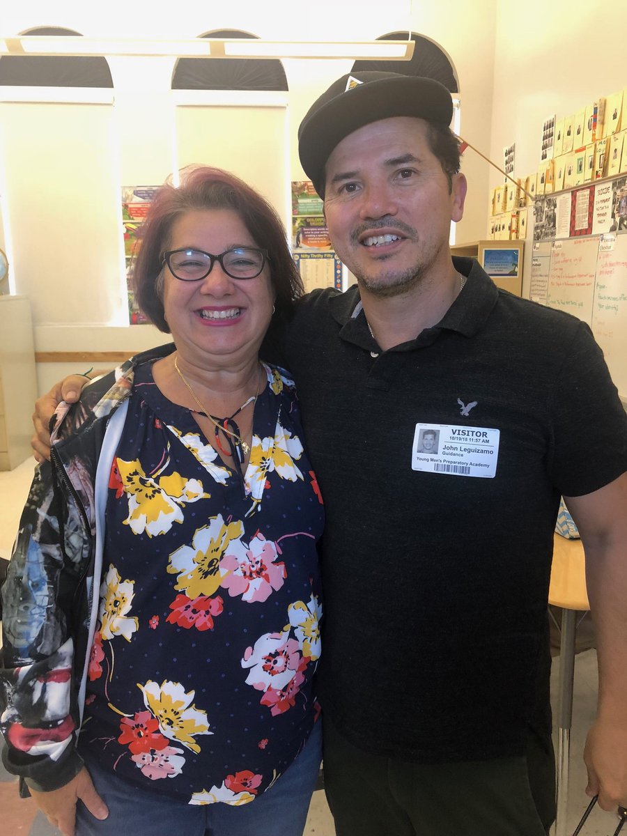 YMPA_LIONS's tweet photo. John Leguizamo visits YMPA during United Day Spirit week dress-down Friday #mdcps #ympalions #ympa @MiamiSup @JohnLeguizamo https://t.co/k8gJU9MA0c