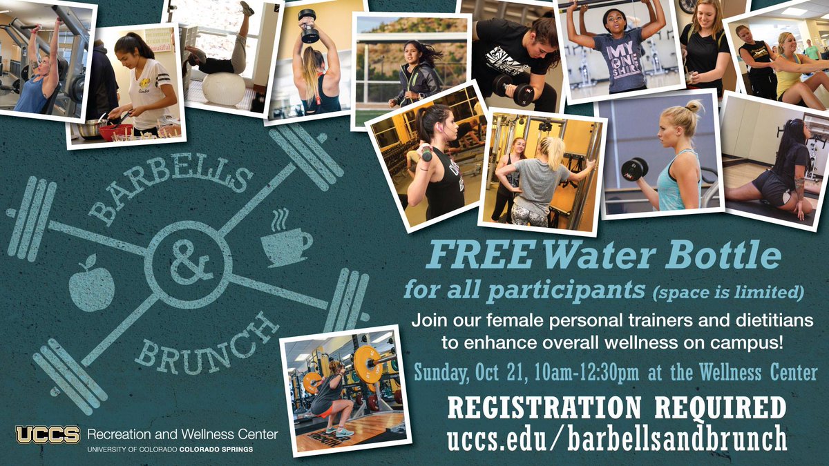 MtnLionLife's tweet photo. LADIES: Don't forget! Barbells and Brunch is this Sunday! Learn from the experts about lifting and make some new friends on the way! Be sure to register to save your spot and for a free Barbells and Brunch water bottle here: https://t.co/HEVyKfu5S3 https://t.co/eEooOAU2HL