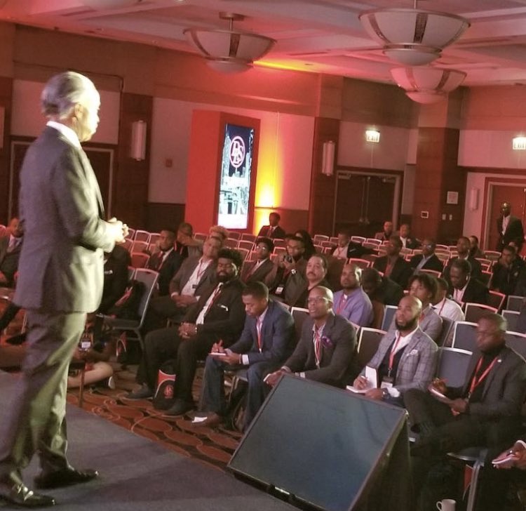 TheRevAl's tweet photo. Kick off Speaker at the Dirty Little Secrets Male Summit this morning. #DLSMen https://t.co/M2sHC1vDYu