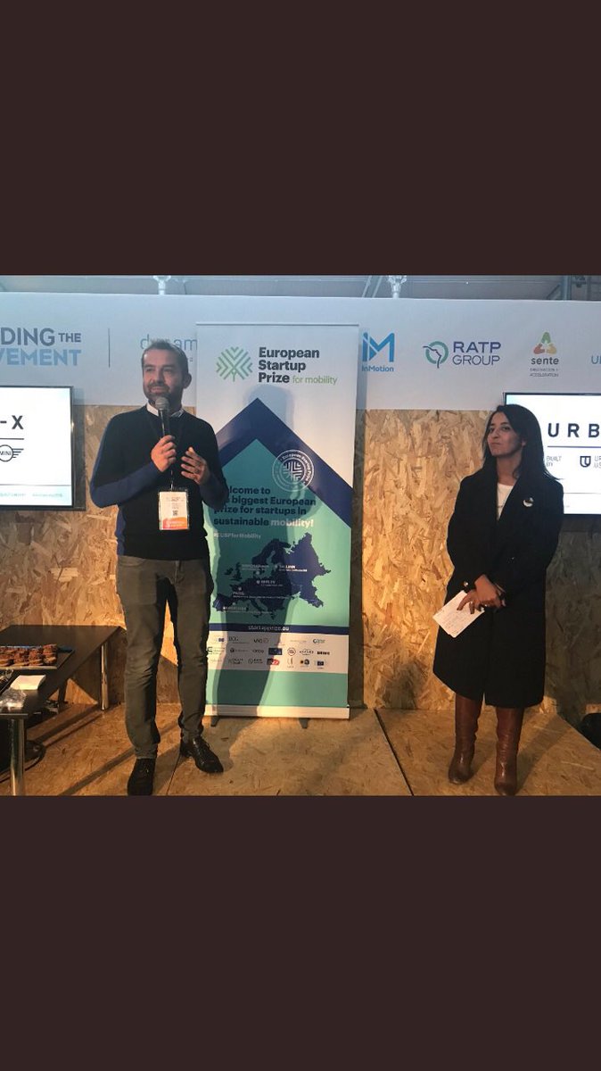 MathieuDunant's tweet image. Très heureux d’accompagner à nouveau @KarimaDelli et son équipe pour les @EuStartupPrize  #startup #scaleup for  #mobility in #europe @RATPgroup @AUTONOMY