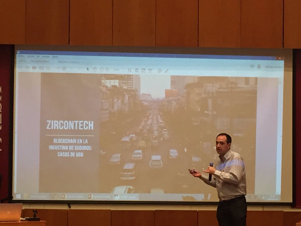 chriseliacastro's tweet photo. Momento de @Zircon_Tech en #BusinessChainForum @UCEMA_edu #blockchain #SmartContracts #Insurtech https://t.co/NTO3RMQ9yC