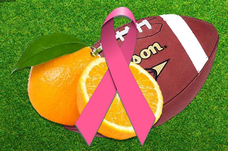 OrangeBowl's tweet photo. Join @AutoNation in the fight against breast cancer! Share your #pinkstory using #OBGoesPink to inspire others in the fight against breast cancer. One brave winner will be recognized at this year’s @CFBPlayoff Semifinal at the #CapitalOneOrangeBowl! #DrivePink 🍊🎀🍊🎀🍊 https://t.co/3zNs6x49oE