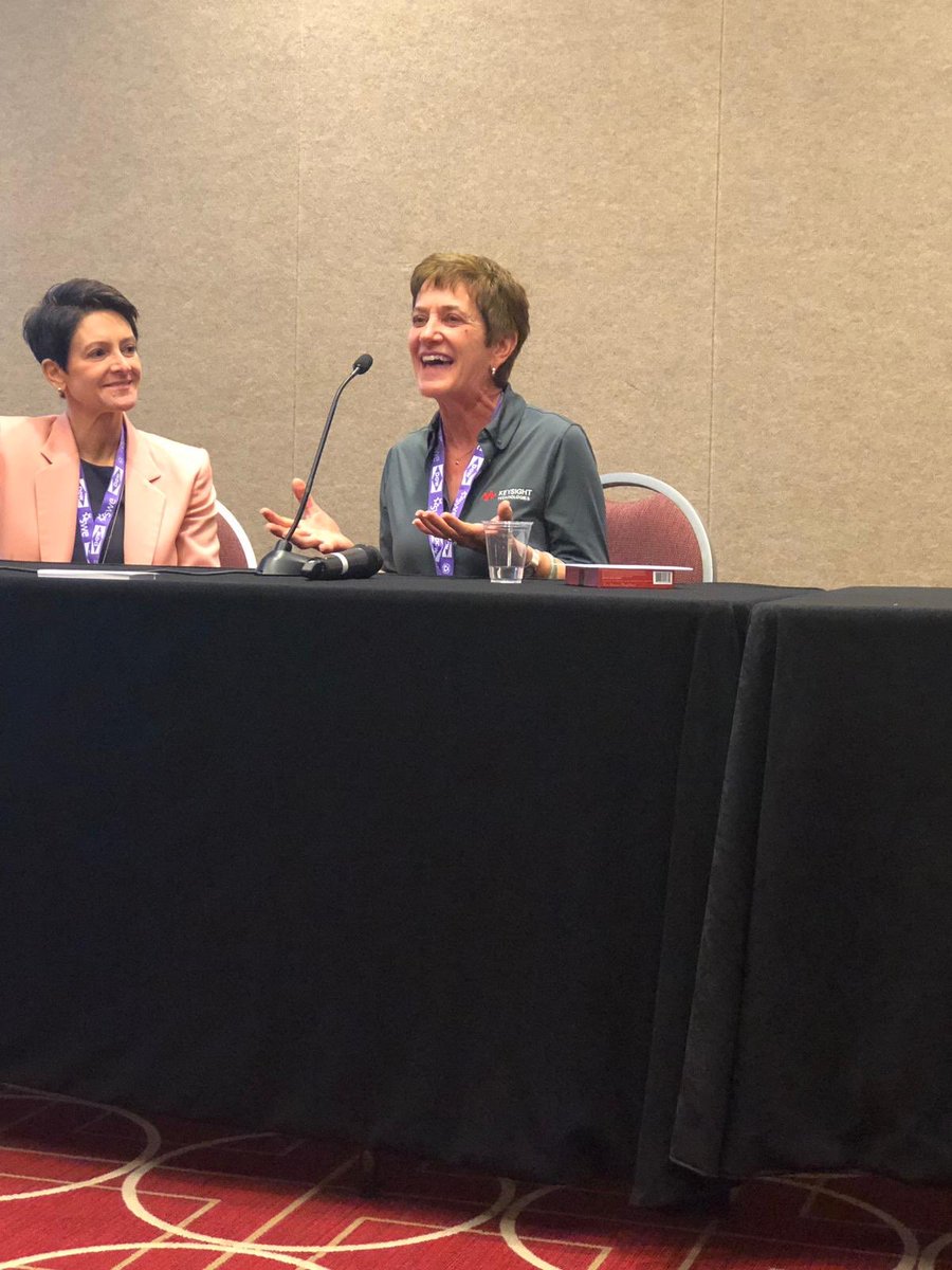 ericamessinger's tweet image. “Make mistakes! It’s the best way to learn.” Brilliant words from Keysight’s Gail Heck-Sweeney on her global leadership panel @ #WE18 #KeysightCareers #JoinKeysight