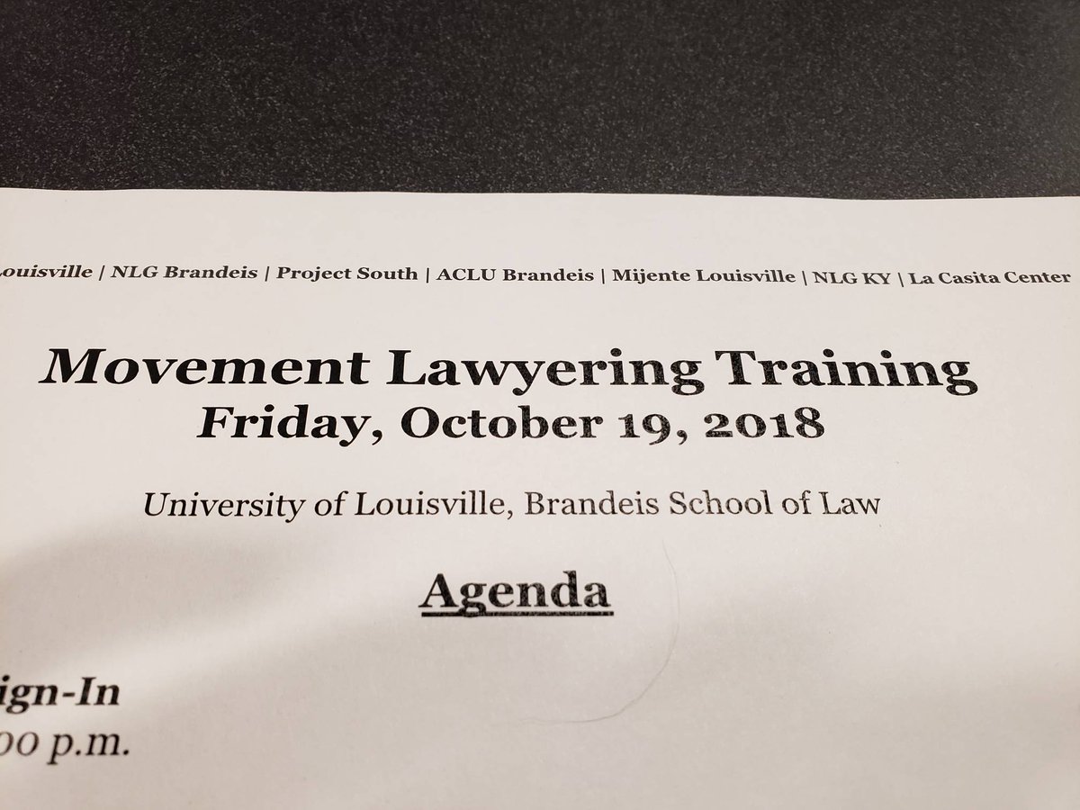 ProjectSouth's tweet photo. We teamed w/@nlg_ky at #Brandeis for a #MovementLawyering talk, linking anti-Black racism/Islamophobia/xenophobia. It's 1 piece of a larger effort w/ @BLMLouisville @ACLUofKY #ACLUBrandeis #NLGBrandeis #LaCasita #MijenteLouCrew. Join us all tomorrow for #KnowYourRights training! https://t.co/UQhlDX7yAF