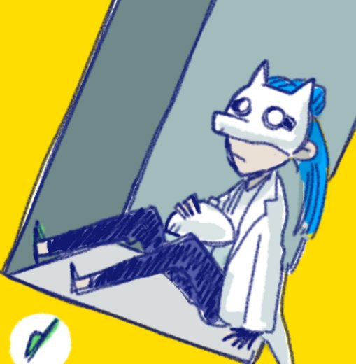 寝る前に描いてた落書きヨモツ 