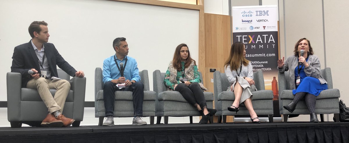 The Career Talent and Development Panel with:
• Nicole Hartings <a href="/StateStreet/">State Street</a> 
• Andres Traslavina <a href="/WholeFoods/">Whole Foods Market</a> 
• Elisa Sepulveda <a href="/Galvanize/">Galvanize</a>
• Estella Zhang <a href="/UberEats/">Uber Eats</a>
#TEXATASummit