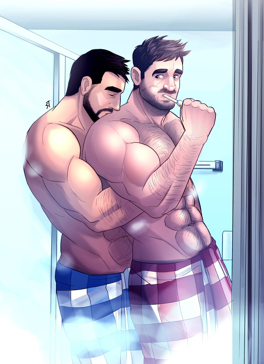 Cartoon Gay Couple