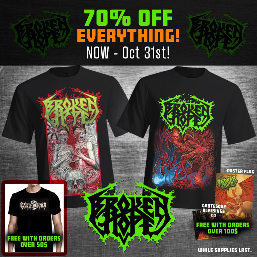 70% OFF ALL BROKEN HOPE MERCHANDISE during our HALLOWEEN SUPERSALE at JSR MERCHANDISE!!! THROUGH 10/31!!!
. . .
EVERY ITEM is DIRT CHEAP!!! And FREE ITEMS with ORDERS OVER $50 and $100 while supplies last!!!
. . .
ORDER HERE: tinyurl.com/yakh483t 

<a href="/jsrdirect/">Jsrdirect</a>