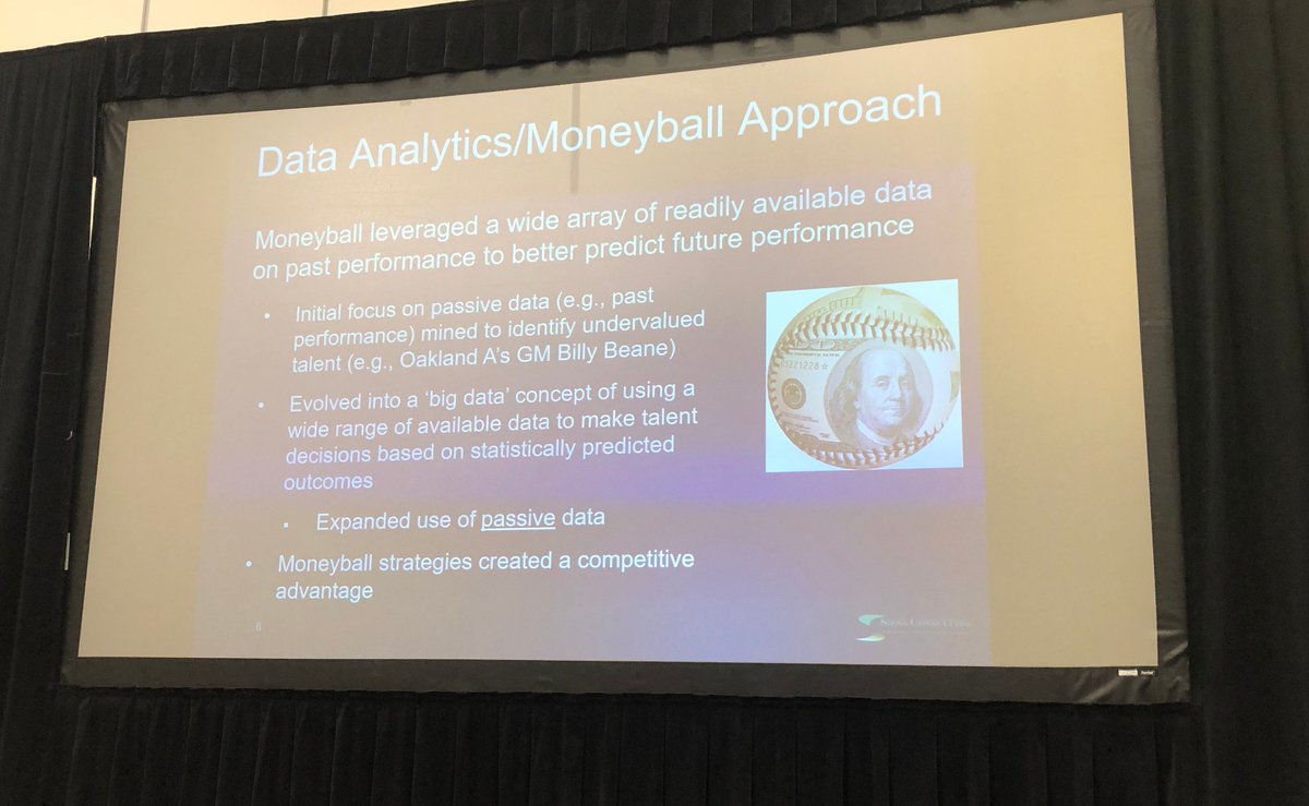 "The “moneyball” era of assessing performance in the workplace" -- Dr Ken Yusko, from <a href="/UofMaryland/">Univ. of Maryland</a> #TEXATASummit