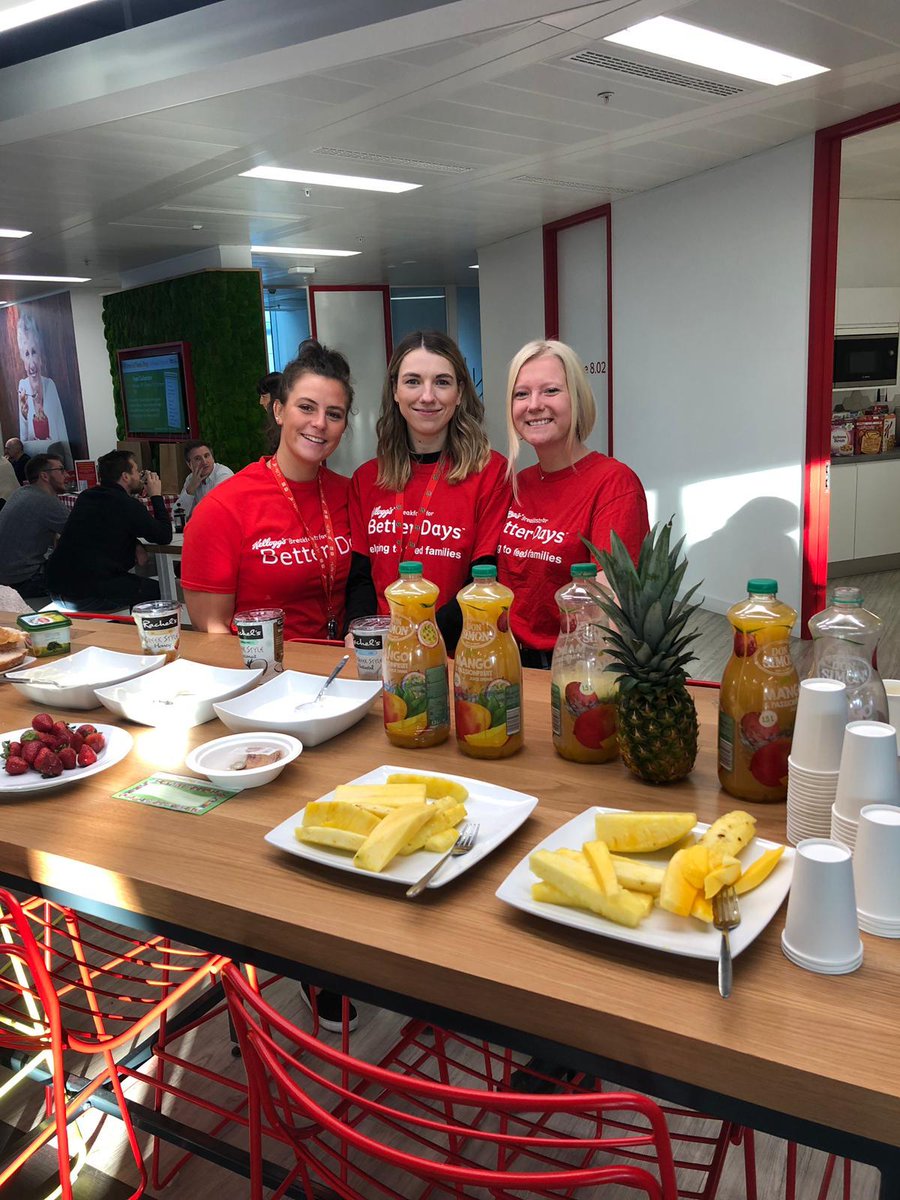 KellanovaJobs's tweet photo. This week we threw a multicultural breakfast takeover in our EAT canteen as part of our week long celebration of #WorldFoodDay! A small staff donation from each diner went towards our Breakfasts for Better Days initiative. #BreakfastsForBetterDays #LifeAtK https://t.co/bsDwVZvh4V