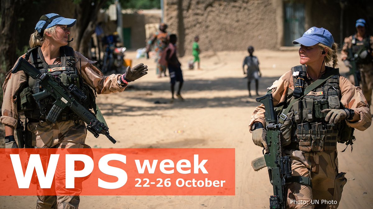 Women’s participation &amp; inclusion is the most effective tool to address &amp; advance all aspects of Women, Peace &amp; Security.
 
Spend #WPS week October 22-26 w/ us &amp; join the conversation through⬇️
#WPSin2020
#MoreWomenMorePeace
#UNSCR1325