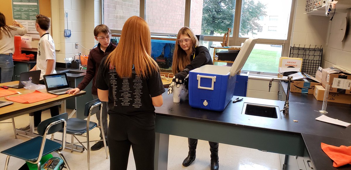 Investigating thermal energy with dry ice.  #geneva304 #gamechanger304