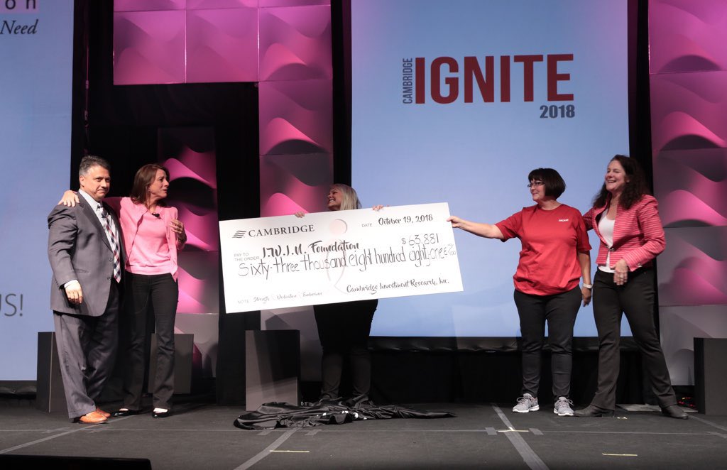CambridgeIBD's tweet photo. Our Cambridge Nation came together to make a difference by donating $63,881 to Indiana Women In Need @IWINFoundation #CambridgeIgnite https://t.co/RGeXJb4IkQ