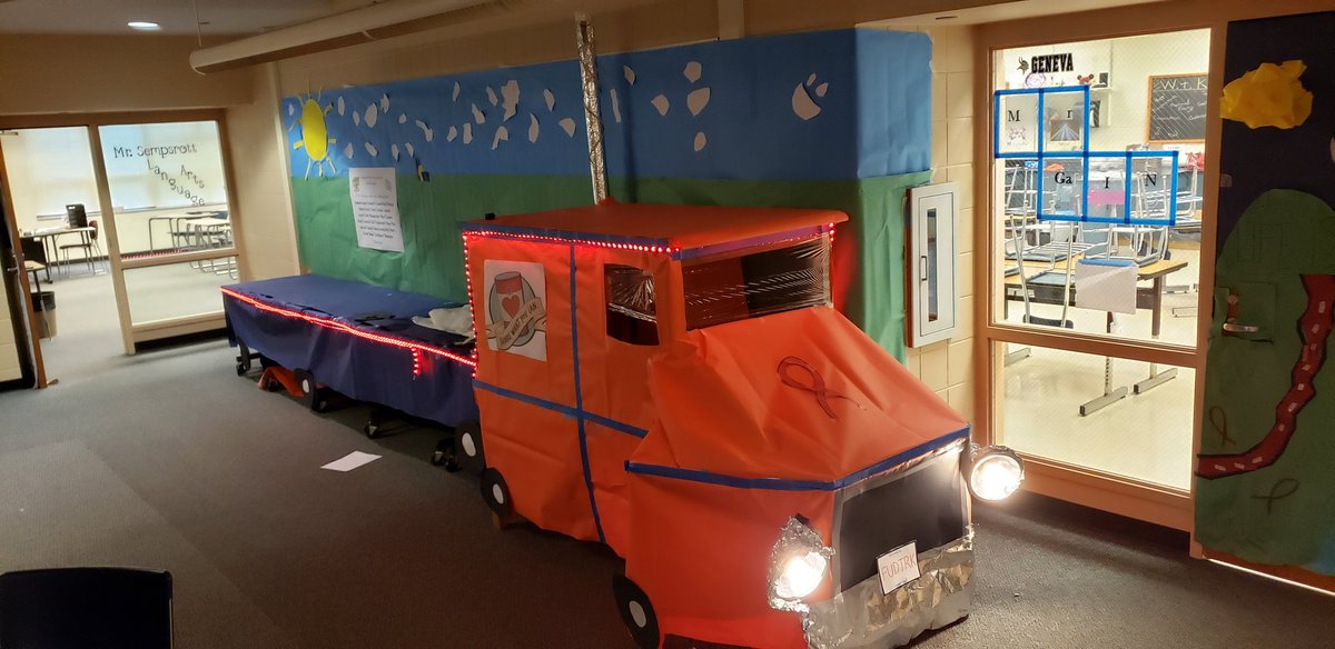 Ready on 8white for Red Ribbon Week food donations!! "Fill the Truck"!!