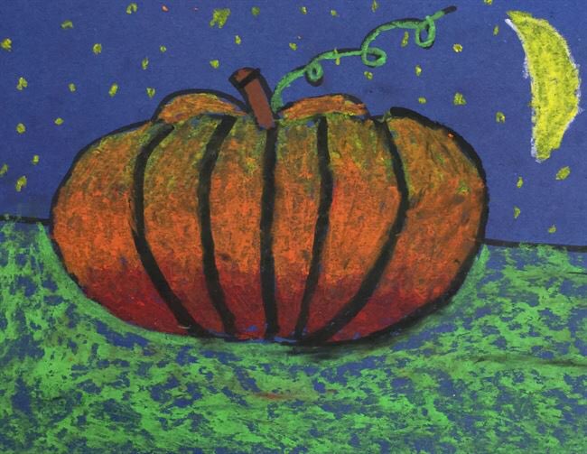 MsBeatriceSD735's tweet photo. We are loving Fall-inspired art this year! Leaf marker prints by #3rdgradeartists and oil pastel pumpkins by #2ndgradeartists @Skokie735 #itstartswithart #fallart #allfall https://t.co/2SJWPWq9Z3