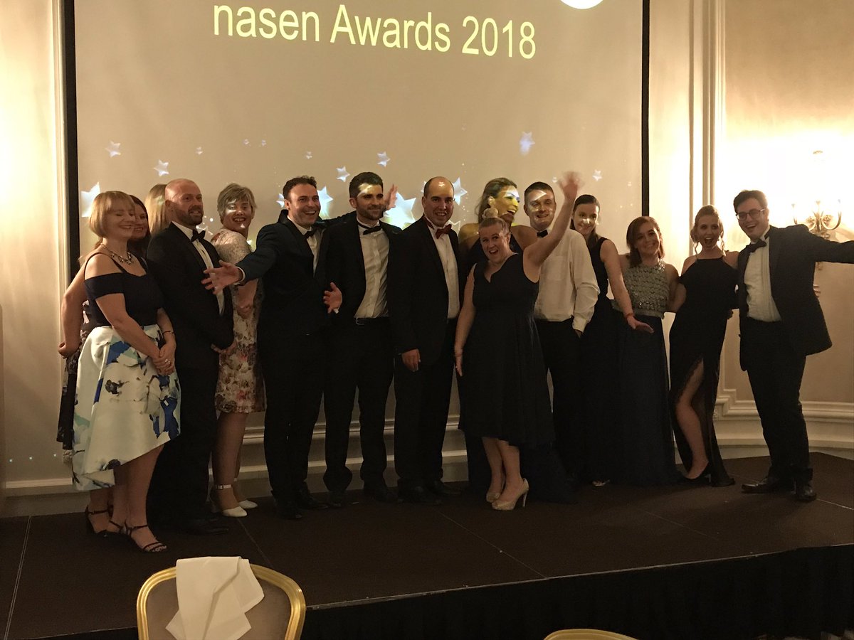 At the nasen awards tonight with my amazing husband @AdamBoddison celebrating the brilliant achievements of professionals in the SEND community #nasenawards