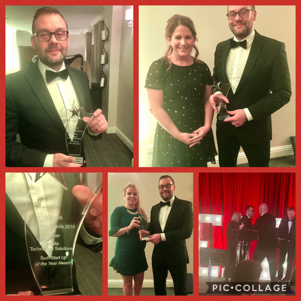 AltadaSolutions's tweet photo. Absolutely honoured to receive the award for Tech Start Up of the Year at the @itcork  Leaders Awards #ITCork #hardwork #ai #technology #cork https://t.co/z07d6BMfa0