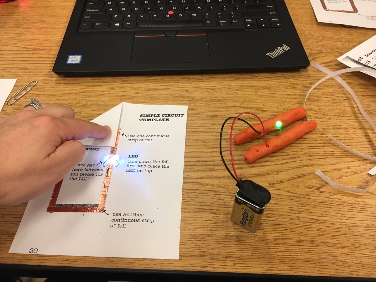 Rockin’ with Paige making Light Brights😊#InnovateEd18