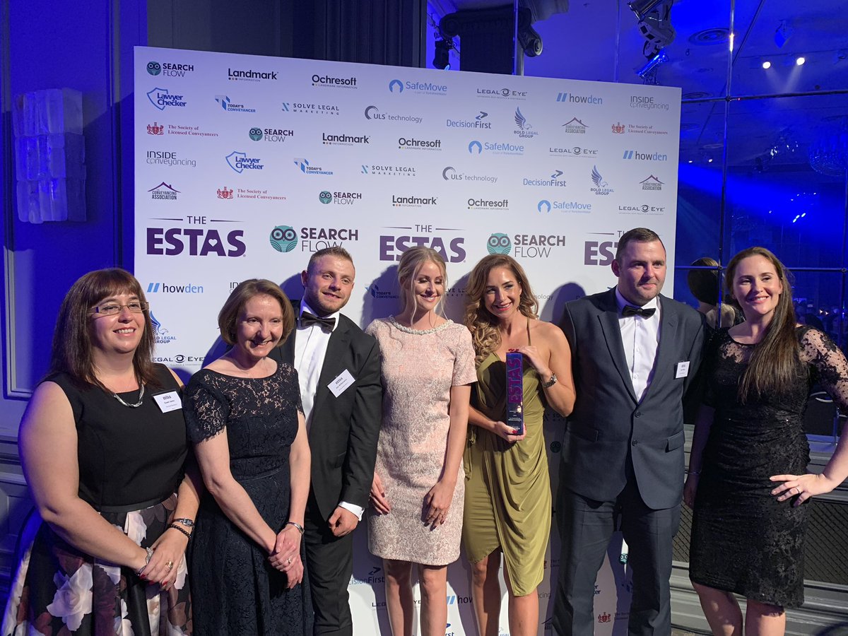 jones_tljones's tweet photo. Well done Birchall Blackburn Law for all their hard work. 5 awards at the 2018 ESTAS is an AMAZING achievement! #estas2018 https://t.co/IjVy5zED1z