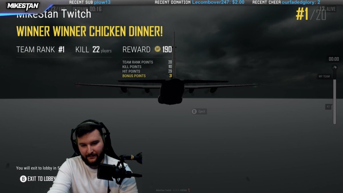 MikeStanTweets's tweet image. GG @Speros_OG 

Highest kill so far in the awesome Event mode (Kar98 only)

Me and John had a record high of 123 out of 150 points. We are going to keep trying for 25 kills each! 

#PUBG #XboxPUBG #EventMode
#Xbox #Twitch