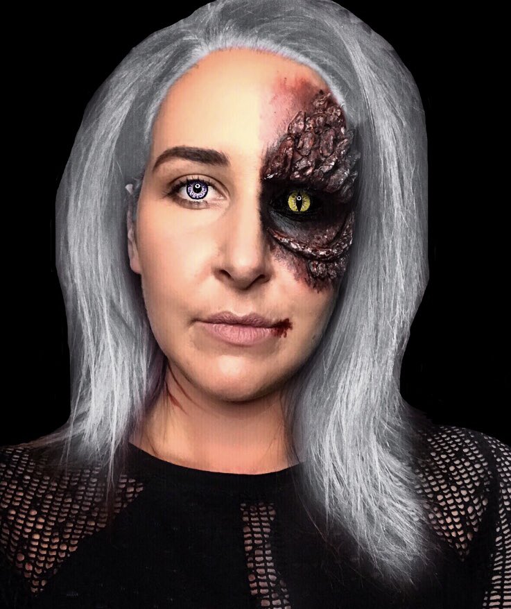 Beautonix's tweet photo. 🐉🐉🐉🐉 Mother of Dragons-Turned Dragon, inspired by @keilidhmua #GameOfThrones #dragons #khaleesi https://t.co/Lqlm5IV93v