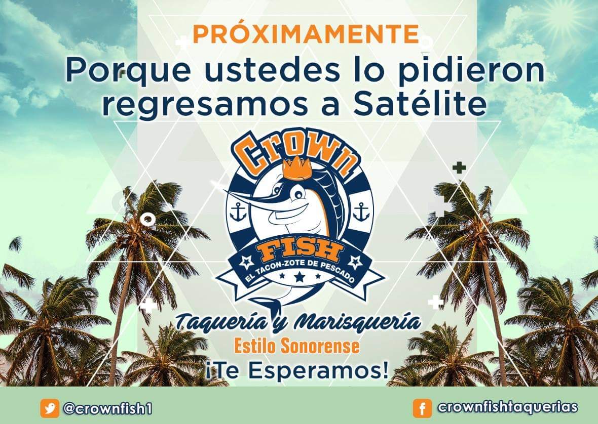 CrownFISH1's tweet photo. Por que ustedes lo pidieron REGRESAMOS A LA ZONA que nos vio nacer. ¡¡¡Todo gracias a ustedes!!!
Esten pendientes
#comingsoon #nuevasucursal #satelite #CrownFISH👌🏝️😎🍻🍤 https://t.co/yxAhtlmwRh