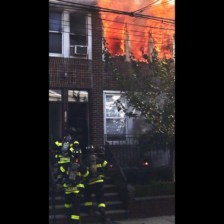FDNYPro's tweet photo. #FDNY operations at Brooklyn Box 2594 in July. Photo by Firefighter Joe Massucci, #Ladder148. Learn more in the latest issue of WNYF at https://t.co/0OfMtfo3at https://t.co/ZTblNOsHyV