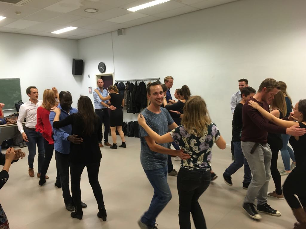 Stantec's tweet photo. Colleagues from Italy and Belgium traveled to our team in the Netherlands for a weekend away of team bonding ahead of the main event - the @tcsadammarathon. Stay tuned for a peek into what they get up to! #TCSAM17 - Tonight's activity: salsa dancing lessons! https://t.co/azIDsbP8HE
