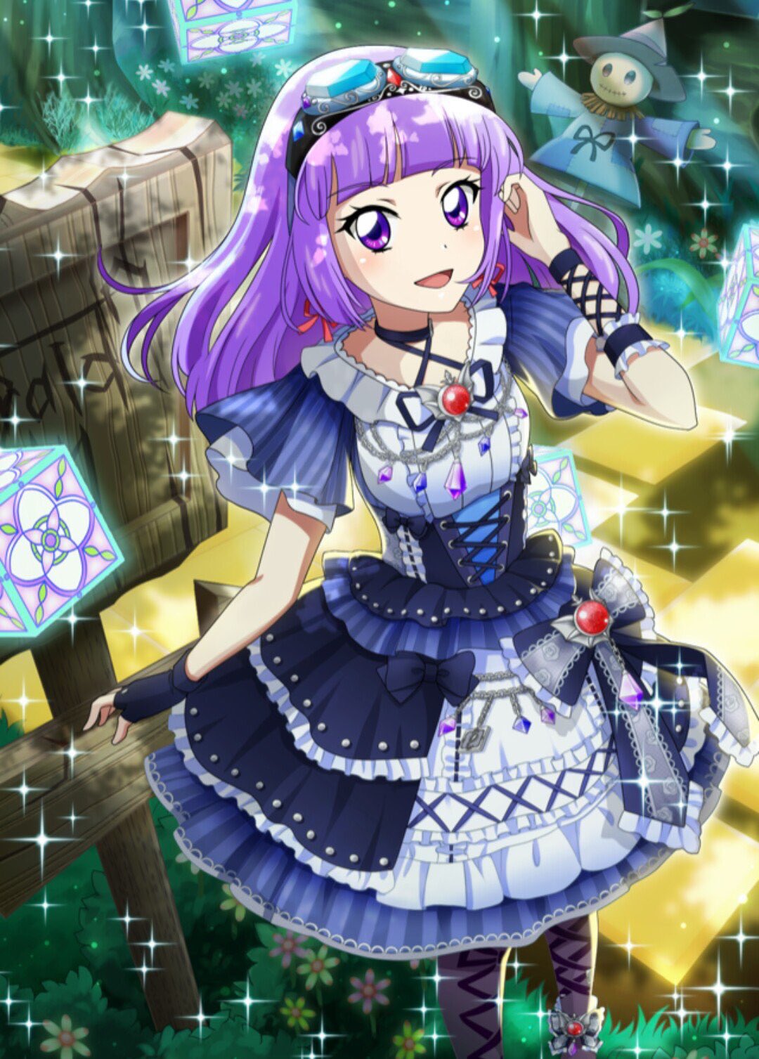 アイカツ! 氷上スミレ ロリゴシック 本革パスケース AIKATSU!STYLE for