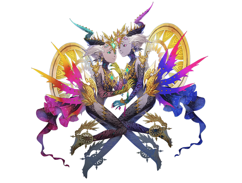 イドラ ファンタシースターサーガ 公式 ジェミニ 双児 の名を冠するイドラ 攻撃と防御 特徴の異なる2つのイドラがチェンジして戦うことができます イドラ T Co 2uaoyzevma Twitter