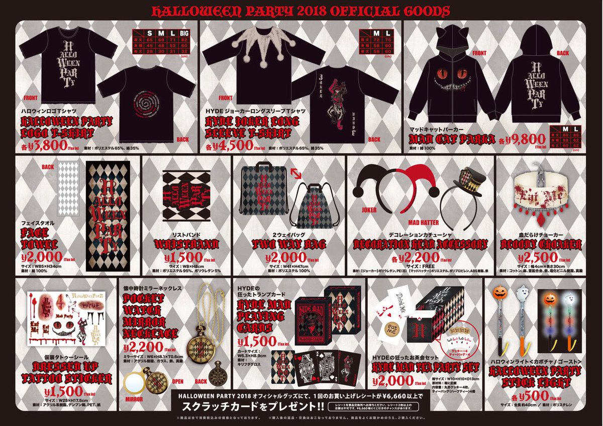 Hyde トランプの中の顔は全部ハイドです