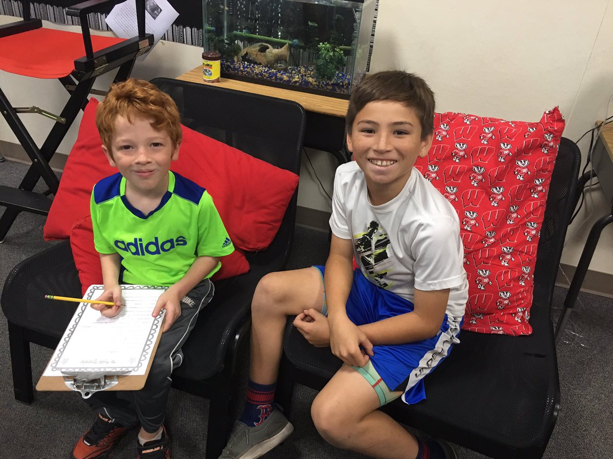 Room16terps's tweet photo. Interviewing our 5/6 buddies after meeting them for the first time today. The excitement lasted all day! @ColleenPrattEDU #delmarhillsk6 #DMUSD #buddies https://t.co/l9DMSJZzRt