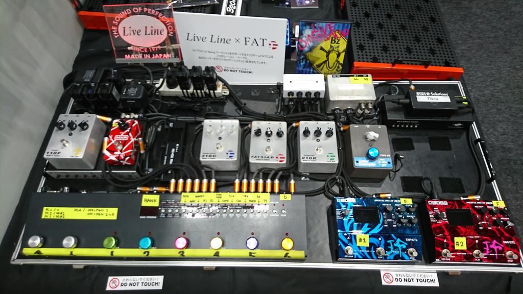 株式会社ティ エム シィ あのツアーで使われたfatのシステム 絶賛展示中 Fatチームのスタッフさんが常駐してますので ツアーシステムについての質問などもokですよ 楽器フェア18 Liveline ライブライン