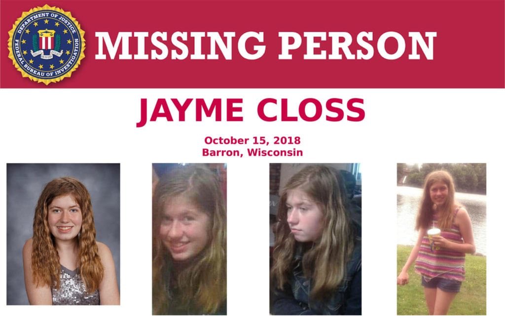 BrenDee85's tweet photo. #LivePD
#Missing #Endangered
#JaymeCloss
#NationalSearch
Parents killed and child taken from home. https://t.co/QmaIWIEp42
