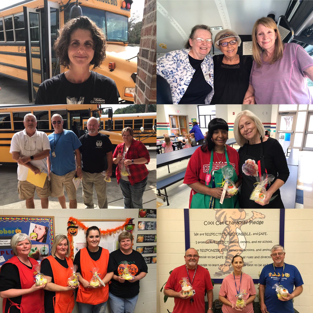We are so thankful for the people who bring our students to school, keep JES fresh and clean, and prepare delicious meals every day for our students! Many thanks to these terrific JES Wildcats! #nationalschoolbusdriverday #nationalschoolcustodianday #nationalschoolnutritionday