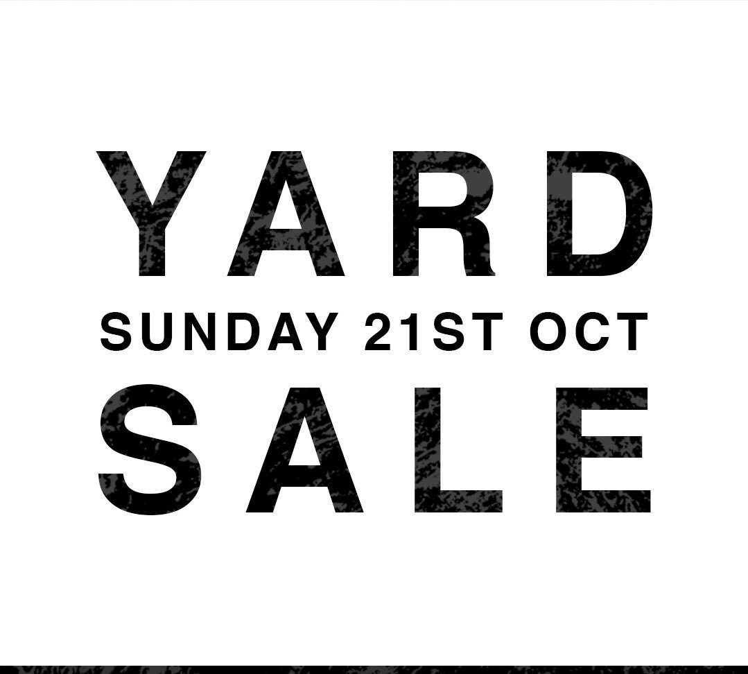 woods_coffee's tweet photo. Yard sale at our broadway store this Sunday 21st from 11am 🖤 https://t.co/NjPF3O285p