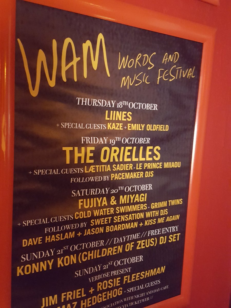 Going to have to get a refund for that speed reading course, I thought I'd booked a tribute night to the work of Andrew and George. BUT  had a great night anyway at the Words And Music festival <a href="/nightanddaycafe/">Night & Day Cafe</a> Two more nights left  <a href="/WAMMcr/">WAMFest</a> <a href="/Mr_Dave_Haslam/">Dave Haslam</a>