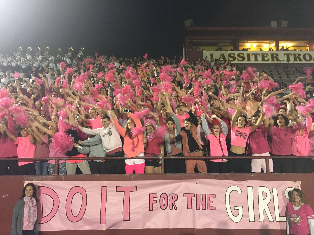 LassiterSports's tweet photo. Let’s Go Trojans!! #lhspinkout18 https://t.co/eBj5CYWtli