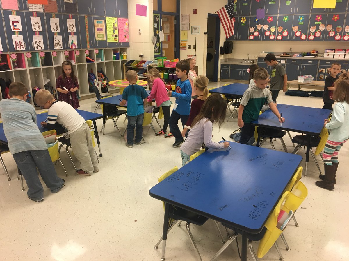 MrsNelsenBPS's tweet photo. Our favorite way to practice name writing! #bpstogether https://t.co/Cv5Y0LzaTx